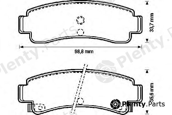  JURID part 572155J Brake Pad Set, disc brake
