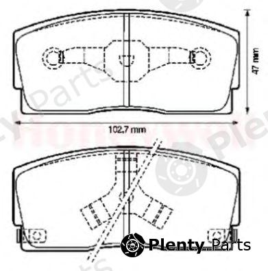  JURID part 572164J Brake Pad Set, disc brake
