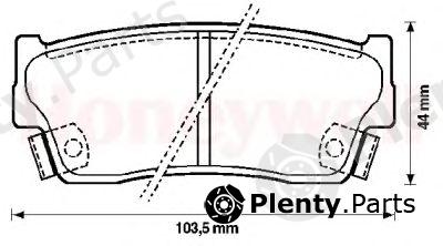  JURID part 572166J Brake Pad Set, disc brake
