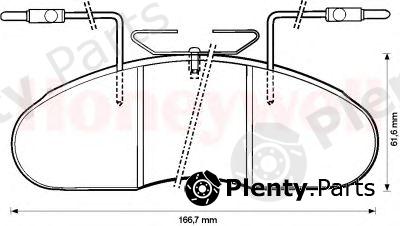  JURID part 572374J Brake Pad Set, disc brake