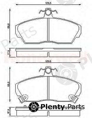  JURID part 572430J Brake Pad Set, disc brake