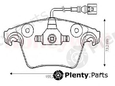  JURID part 573159J-AS (573159JAS) Brake Pad Set, disc brake