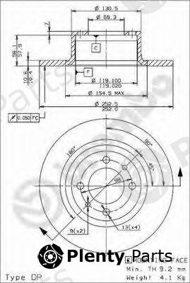  BREMBO part 08.2559.24 (08255924) Brake Disc
