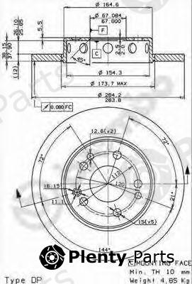  BREMBO part 08.4750.34 (08475034) Brake Disc