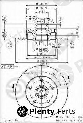  BREMBO part 08.5005.20 (08500520) Brake Disc
