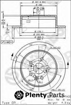  BREMBO part 08.5625.10 (08562510) Brake Disc