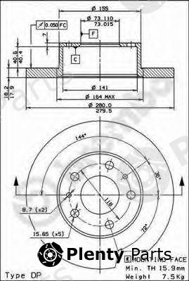  BREMBO part 08.5905.14 (08590514) Brake Disc
