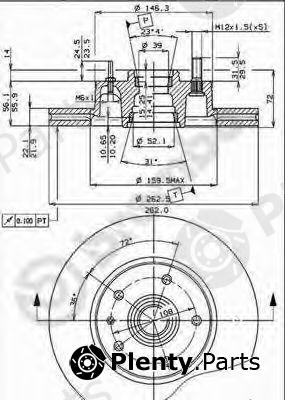  BREMBO part 09.4777.14 (09477714) Brake Disc