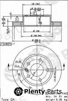  BREMBO part 09.4947.20 (09494720) Brake Disc