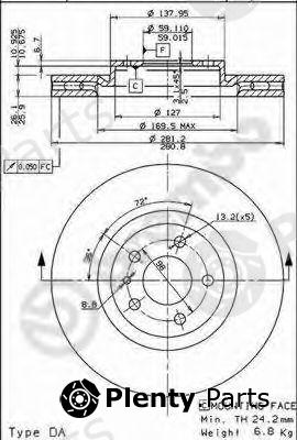  BREMBO part 09.5180.10 (09518010) Brake Disc