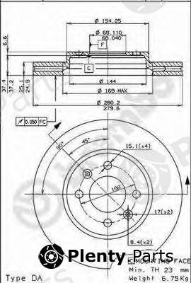  BREMBO part 09.5221.10 (09522110) Brake Disc