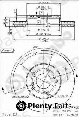  BREMBO part 09.5254.10 (09525410) Brake Disc