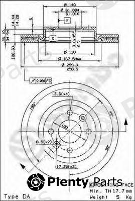  BREMBO part 09.5802.24 (09580224) Brake Disc