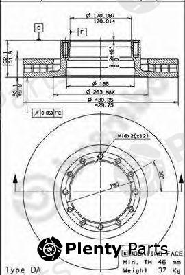  BREMBO part 09.6739.10 (09673910) Brake Disc
