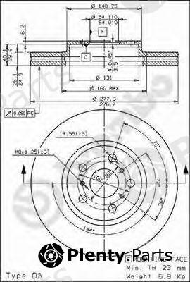  BREMBO part 09.6806.10 (09680610) Brake Disc