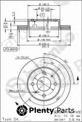  BREMBO part 09.6943.10 (09694310) Brake Disc