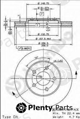  BREMBO part 09.7777.10 (09777710) Brake Disc
