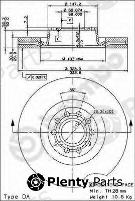  BREMBO part 09.8324.11 (09832411) Brake Disc