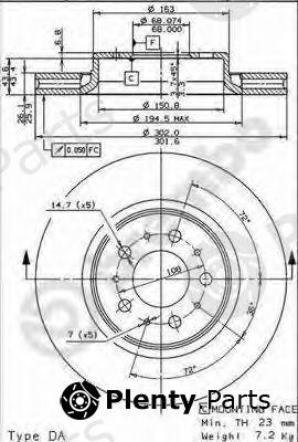  BREMBO part 09.8642.10 (09864210) Brake Disc