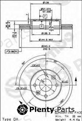  BREMBO part 09.8656.10 (09865610) Brake Disc