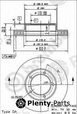  BREMBO part 09.9143.10 (09914310) Brake Disc