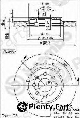  BREMBO part 09.9159.10 (09915910) Brake Disc