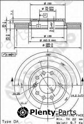  BREMBO part 09.9165.10 (09916510) Brake Disc