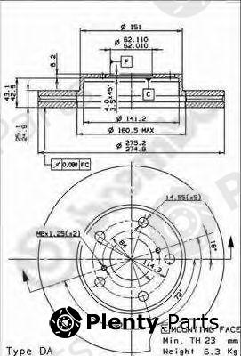  BREMBO part 09.9185.10 (09918510) Brake Disc