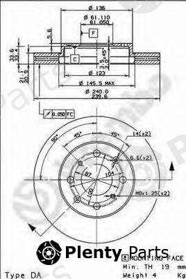  BREMBO part 09.9554.10 (09955410) Brake Disc