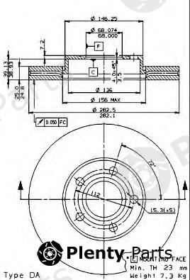  BREMBO part 09.7195.10 (09719510) Brake Disc