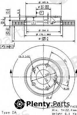  BREMBO part 09.8681.10 (09868110) Brake Disc