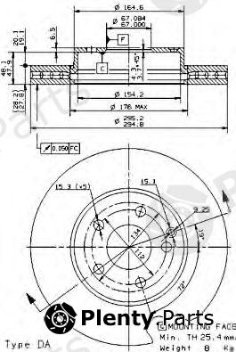  BREMBO part 09.9362.14 (09936214) Brake Disc