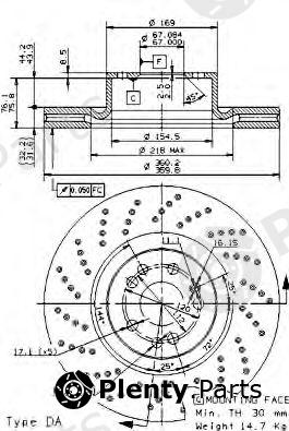  BREMBO part 09.9463.10 (09946310) Brake Disc