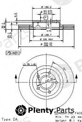  BREMBO part 09.9468.11 (09946811) Brake Disc