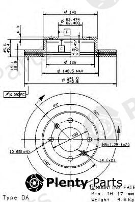  BREMBO part 09.9537.20 (09953720) Brake Disc