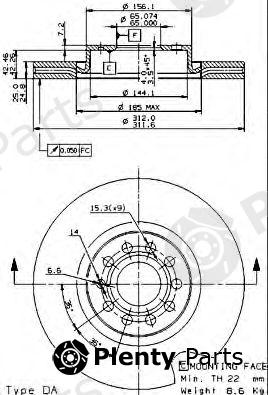  BREMBO part 09.9772.10 (09977210) Brake Disc