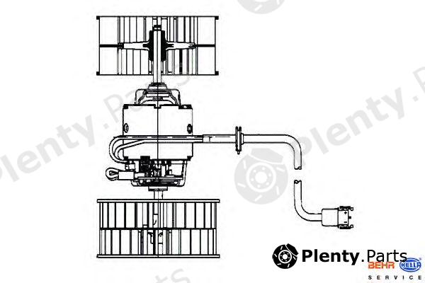  HELLA part 8EW009159-181 (8EW009159181) Interior Blower