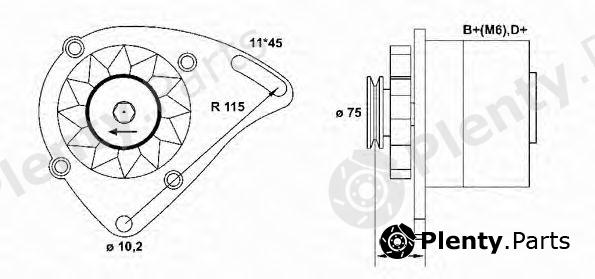  MAGNETI MARELLI part 063321000010 Alternator