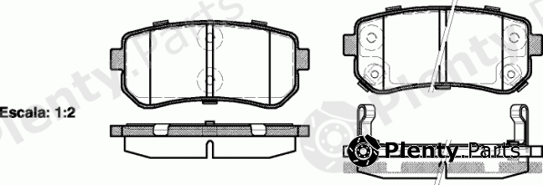  ROADHOUSE part 21209.02 (2120902) Brake Pad Set, disc brake