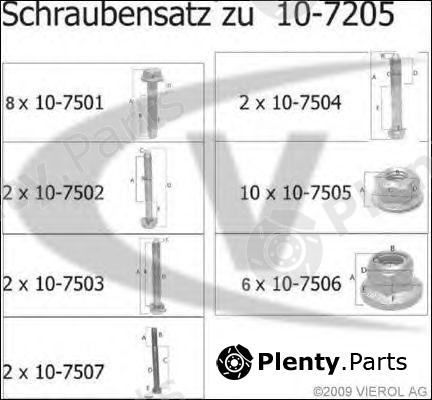  VAICO part V10-7508 (V107508) Mounting Kit, control lever