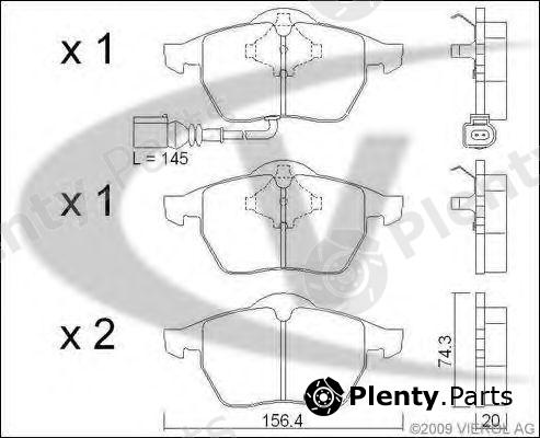  VAICO part V10-8132 (V108132) Brake Pad Set, disc brake