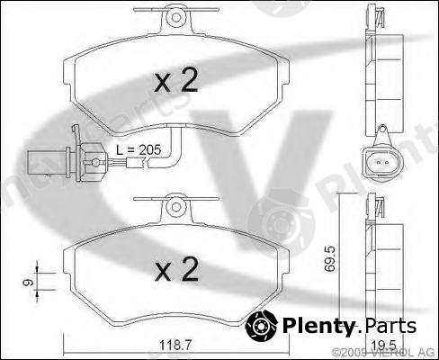  VAICO part V10-8137 (V108137) Brake Pad Set, disc brake