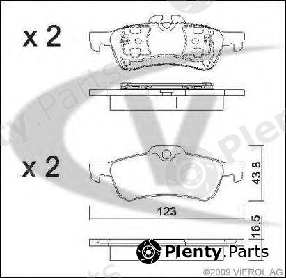  VAICO part V20-8128 (V208128) Brake Pad Set, disc brake