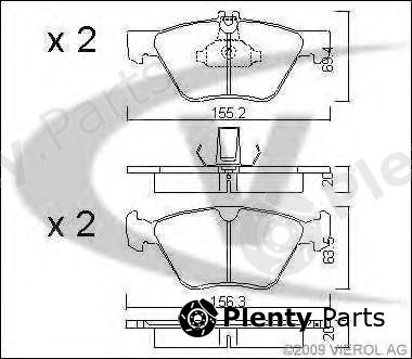  VAICO part V30-8122 (V308122) Brake Pad Set, disc brake