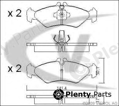  VAICO part V30-8153 (V308153) Brake Pad Set, disc brake