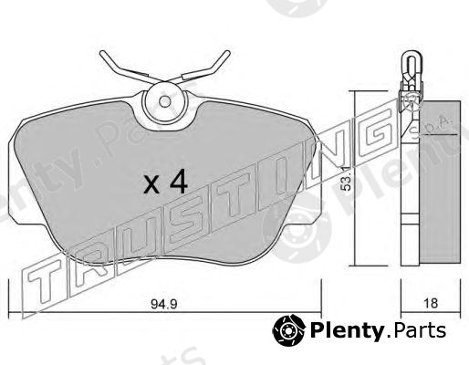  TRUSTING part 043.0 (0430) Brake Pad Set, disc brake