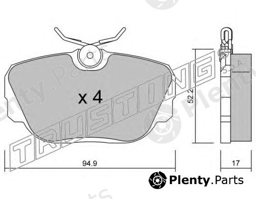  TRUSTING part 044.0 (0440) Brake Pad Set, disc brake