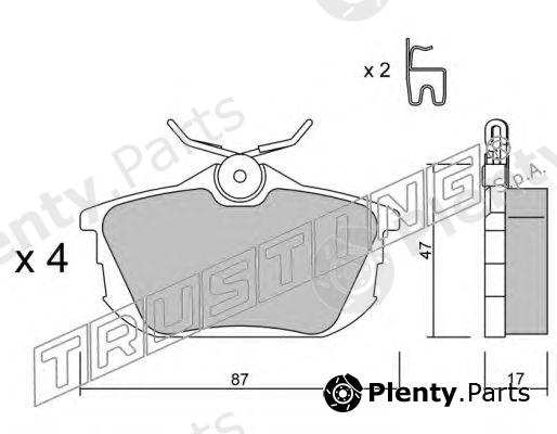  TRUSTING part 356.0 (3560) Brake Pad Set, disc brake