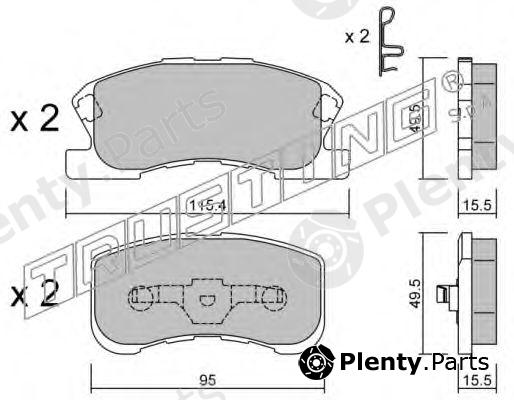  TRUSTING part 390.0 (3900) Brake Pad Set, disc brake