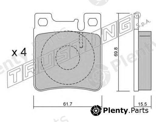  TRUSTING part 583.0 (5830) Brake Pad Set, disc brake